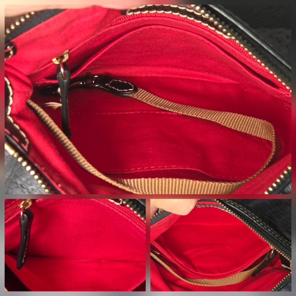 Dooney & Bourke Signature Db Monogram Canvas Cros… - image 7